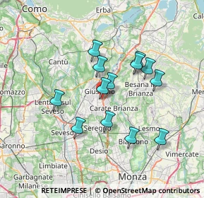 Mappa CAP, 20833 Giussano MB, Italia (5.98231)