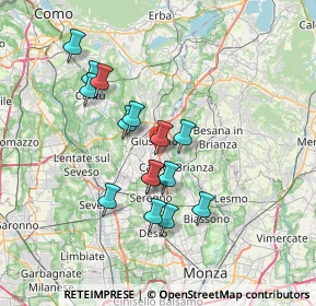 Mappa CAP, 20833 Giussano MB, Italia (6.162)