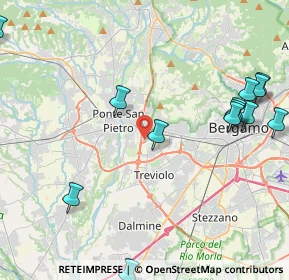 Mappa Via Padre Sala, 24035 Curno BG, Italia (5.36077)