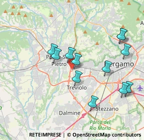 Mappa Via Padre Sala, 24035 Curno BG, Italia (3.79833)