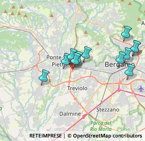 Mappa Via Padre Sala, 24035 Curno BG, Italia (4.25857)