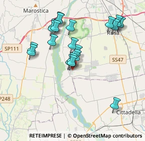 Mappa Viale Indipendenza, 36056 Tezze sul Brenta VI, Italia (3.6655)