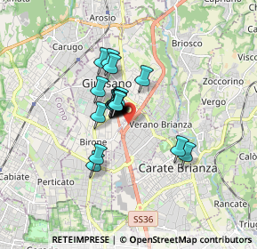 Mappa Strada Statale del Lago di Como e dello Spluga, 20843 Verano Brianza MB, Italia (1.053)