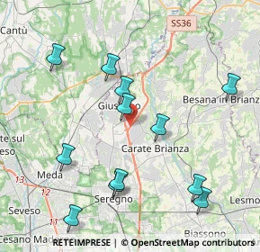 Mappa Strada Statale del Lago di Como e dello Spluga, 20843 Verano Brianza MB, Italia (4.3175)