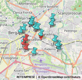 Mappa Via Giuseppe Mangili, 24125 Bergamo BG, Italia (1.5235)