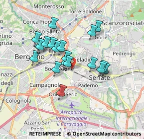 Mappa Via Giuseppe Mangili, 24125 Bergamo BG, Italia (1.507)