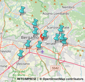 Mappa Via Giuseppe Mangili, 24125 Bergamo BG, Italia (3.12182)