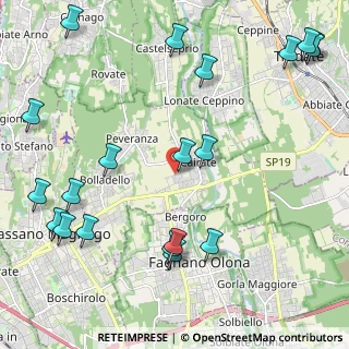 Mappa Via Angera, 21050 Cairate VA, Italia (2.8445)