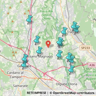 Mappa Via S. G. Bosco, 21050 Cairate VA, Italia (4.07857)