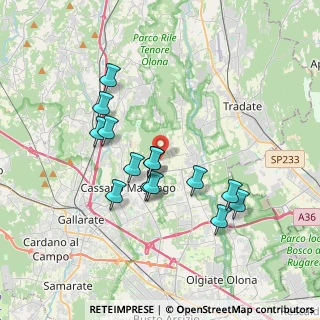 Mappa Via S. G. Bosco, 21050 Cairate VA, Italia (3.23214)