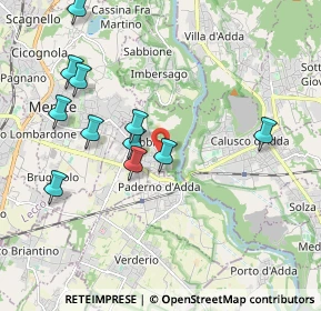 Mappa Via S. Francesco d'Assisi, 23899 Robbiate LC, Italia (1.97455)