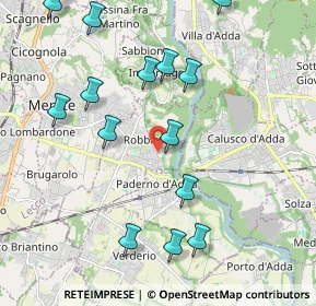 Mappa Via S. Francesco d'Assisi, 23899 Robbiate LC, Italia (2.408)