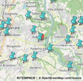 Mappa Via S. Francesco d'Assisi, 23899 Robbiate LC, Italia (2.7765)