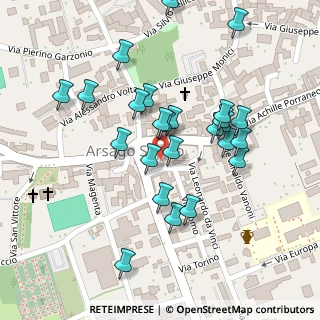 Mappa Via Giacomo Matteotti, 21010 Arsago Seprio VA, Italia (0.104)