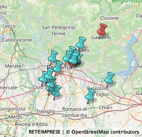 Mappa Via Pino Longhi, 24066 Pedrengo BG, Italia (9.37412)