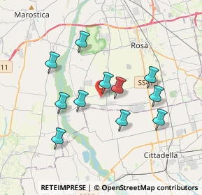 Mappa Via Luigi Einaudi, 36056 Tezze sul Brenta VI, Italia (3.27909)