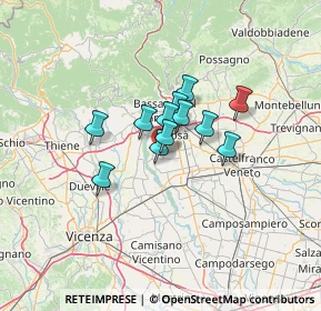 Mappa Via Luigi Einaudi, 36056 Tezze sul Brenta VI, Italia (7.89917)