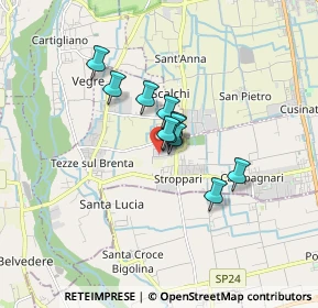 Mappa Via Luigi Einaudi, 36056 Tezze sul Brenta VI, Italia (0.96727)