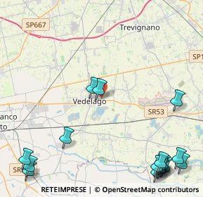 Mappa Via G. Toniolo, 31050 Vedelago TV, Italia (6.57)