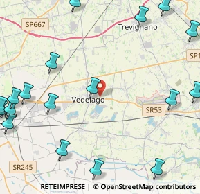 Mappa Via G. Toniolo, 31050 Vedelago TV, Italia (6.556)