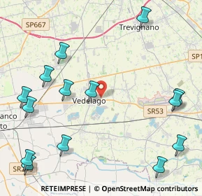 Mappa Via G. Toniolo, 31050 Vedelago TV, Italia (5.60786)