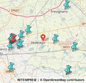 Mappa Via G. Toniolo, 31050 Vedelago TV, Italia (5.585)