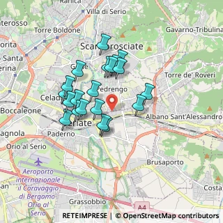 Mappa Via dei Lavoratori, 24068 Seriate BG, Italia (1.414)