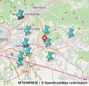 Mappa Via IV Novembre, 24061 Albano Sant'Alessandro BG, Italia (4.18846)