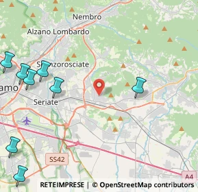 Mappa Via IV Novembre, 24061 Albano Sant'Alessandro BG, Italia (7.28083)