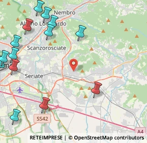Mappa Via IV Novembre, 24061 Albano Sant'Alessandro BG, Italia (6.42563)