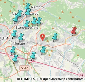Mappa Via IV Novembre, 24061 Albano Sant'Alessandro BG, Italia (4.64333)