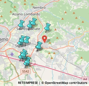 Mappa Via IV Novembre, 24061 Albano Sant'Alessandro BG, Italia (3.95714)