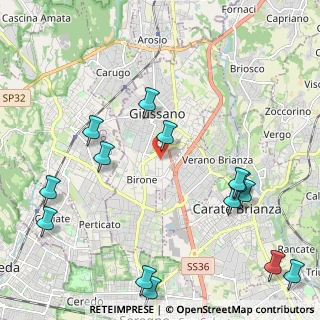 Mappa Via Antonio Stradivari, 20833 Giussano MB, Italia (2.74429)