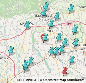 Mappa 36056 Tezze sul Brenta VI, Italia (9.3275)