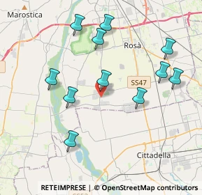 Mappa 36056 Tezze sul Brenta VI, Italia (4.00091)