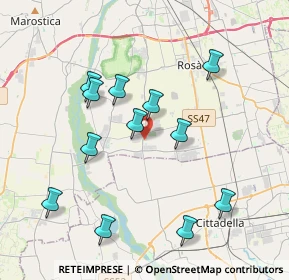 Mappa 36056 Tezze sul Brenta VI, Italia (3.81917)