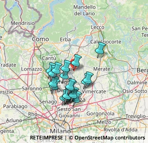 Mappa Via Rosnigo, 20842 Besana in Brianza MB, Italia (10.9005)