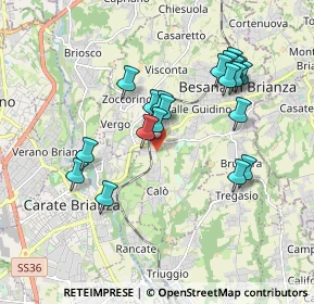 Mappa Via Rosnigo, 20842 Besana in Brianza MB, Italia (1.7535)