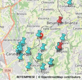 Mappa Via Rosnigo, 20842 Besana in Brianza MB, Italia (2.2915)