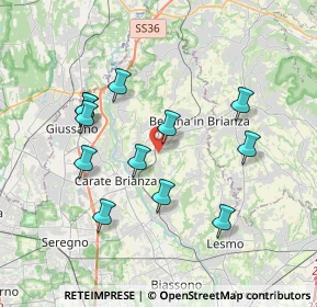 Mappa Via Rosnigo, 20842 Besana in Brianza MB, Italia (3.55417)