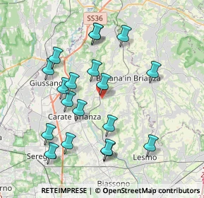 Mappa Via Rosnigo, 20842 Besana in Brianza MB, Italia (3.85474)