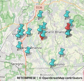 Mappa Via Rosnigo, 20842 Besana in Brianza MB, Italia (3.92588)