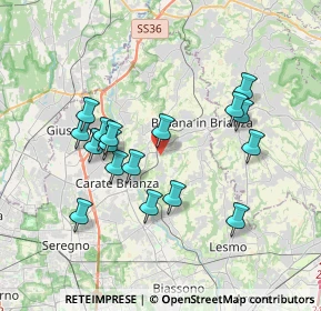 Mappa Via Rosnigo, 20842 Besana in Brianza MB, Italia (3.43235)