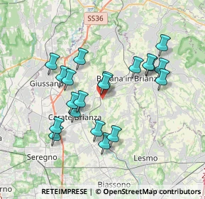 Mappa Via Rosnigo, 20842 Besana in Brianza MB, Italia (3.367)