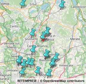 Mappa Via Rosnigo, 20842 Besana in Brianza MB, Italia (9.0515)