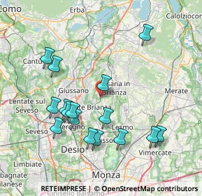 Mappa Via Rosnigo, 20842 Besana in Brianza MB, Italia (7.8025)