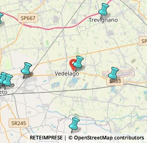 Mappa Sede legale Via G.Ungaretti, 31050 Vedelago TV, Italia (6.83067)