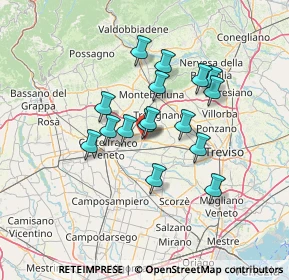 Mappa Sede legale Via G.Ungaretti, 31050 Vedelago TV, Italia (10.7)