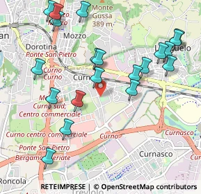 Mappa Via Filippo Turati, 24035 Curno BG, Italia (1.1365)