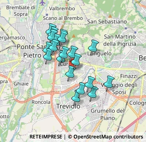 Mappa Via Filippo Turati, 24035 Curno BG, Italia (1.375)